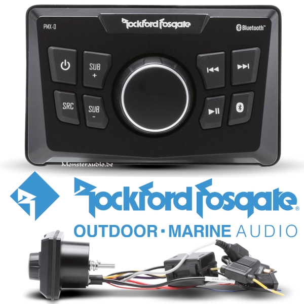 Rockford Fosgate PMX-0 digitaler Marine Media-Receiver Bluetooth